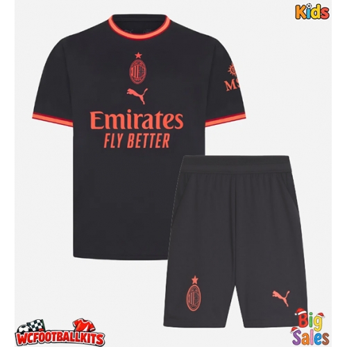 AC Milan Adrien Rabiot #12 Replica Third Stadium Kit for Kids 2026-27 Short Sleeve (+ pants)